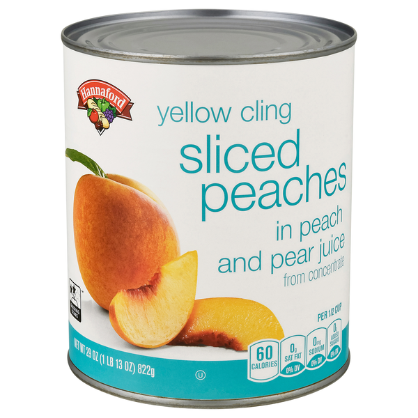 Hannaford Sliced Peaches in 100% Juice