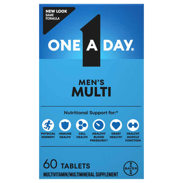 One A Day Men's Complete Multivitamin Supplement Tablets