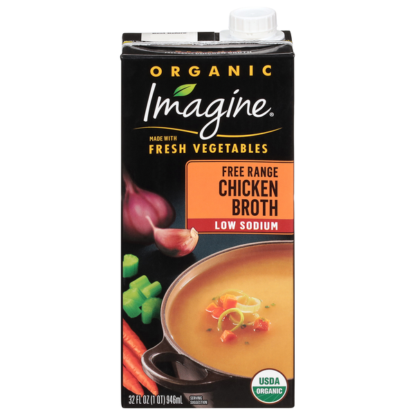 Imagine Organic Low Sodium Free Range Chicken Broth