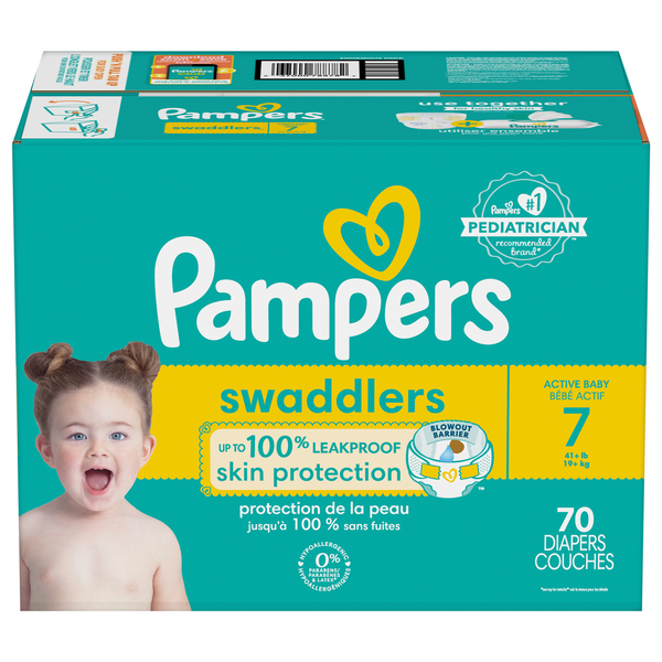 Save on Pampers Swaddlers Size Baby Diapers 41+ lb Order Online