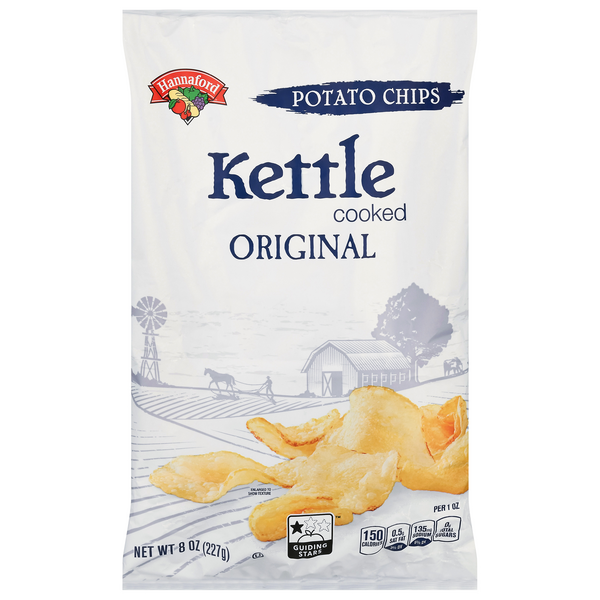 Hannaford Kettle Cooked Potato Chips Original