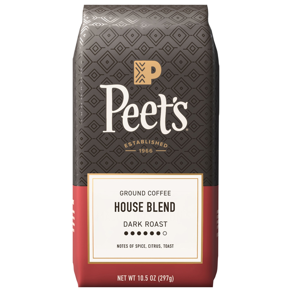 Peet's House Blend Dark Roast Ground Coffee