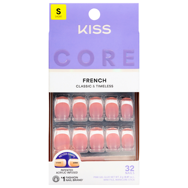 Kiss Core Magnetic French Nails Short Length Snapshot