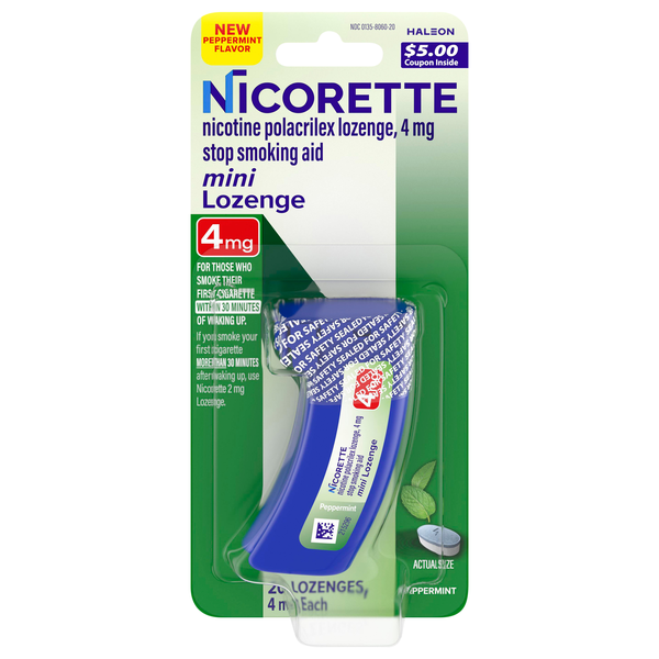 Nicorette Peppermint 4mg Lozenges