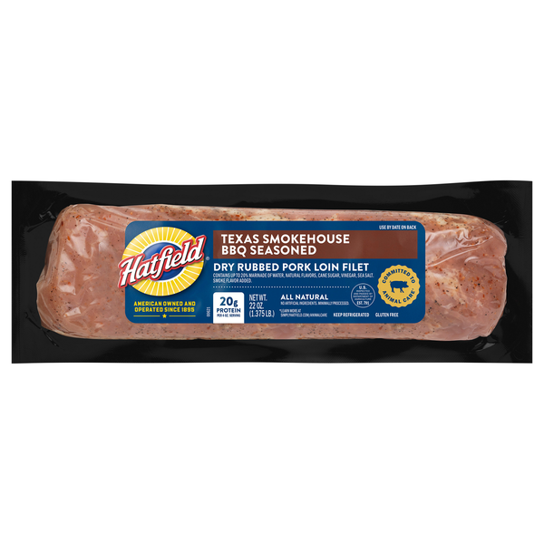 Hatfield Texas Smokehouse BBQ Seasoned Dry Rub Marinated Pork Loin Fillet