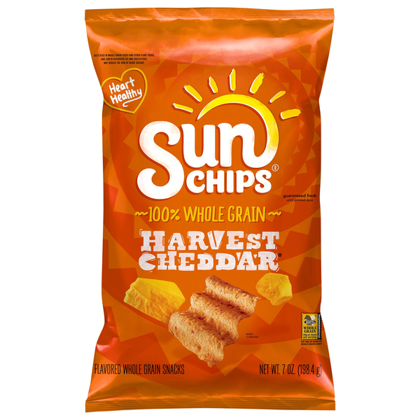 Sun Chips Harvest Cheddar Whole Grain Snacks