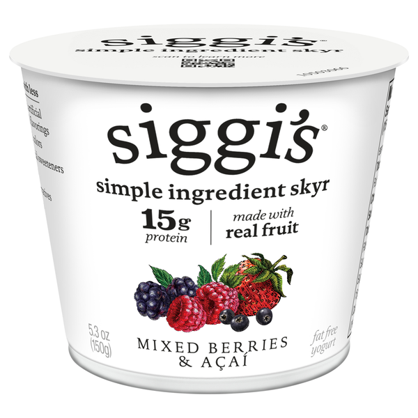 Siggi's Non Fat Mixed Berries & Acai Skyr Yogurt Cup