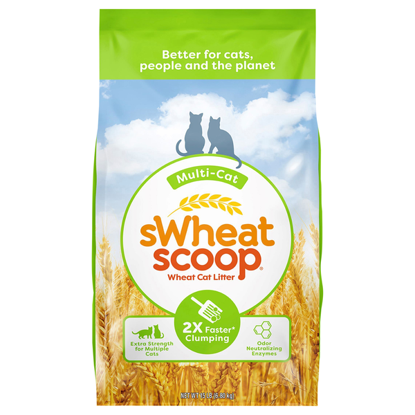 sWheat Scoop Natural Clumping Wheat Cat Litter