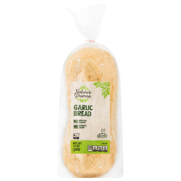 Nature's Promise Bake at Home Garlic Bread Unsliced