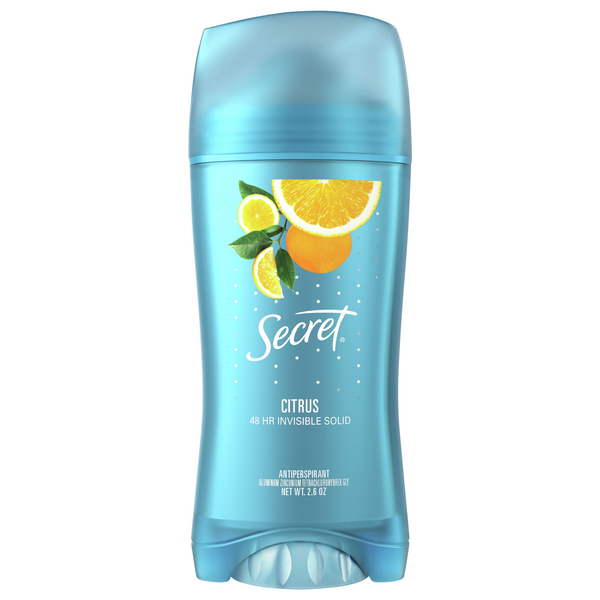 Save on Secret Antiperspirant Deodorant Invigorating Citrus Invisible