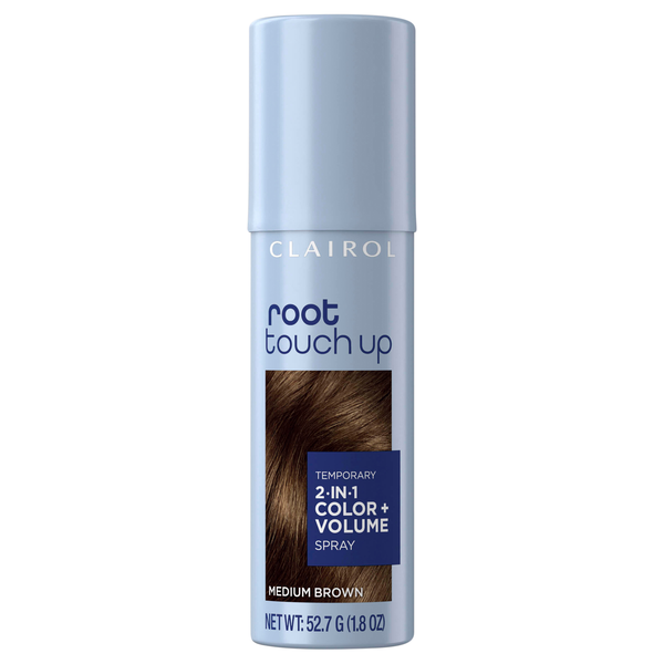 Clairol Root Touch-Up 2-in-1 Temporary Color + Volume Spray Medium Brown