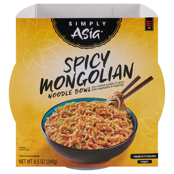 Simply Asia Noodle Bowl Spicy Mongolian Hot