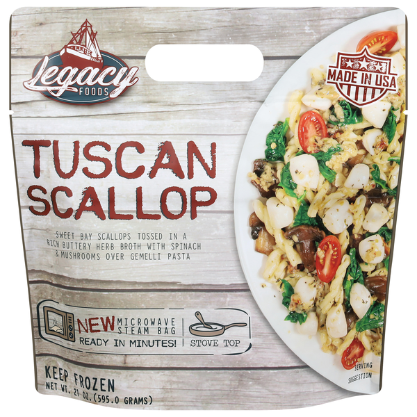 Legacy Foods Tuscan Scallop Frozen