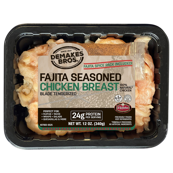 Demakes Bros. Fajita Seasoned Chicken Breast