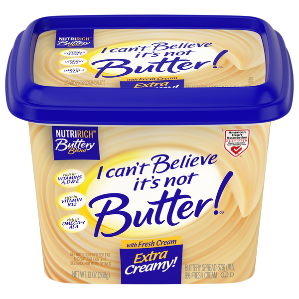 I Can't Believe It's Not Butter! Extra Creamy Buttery Spread