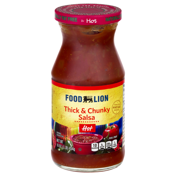 Save on Food Lion Salsa Thick & Chunky Hot Order Online Delivery Food