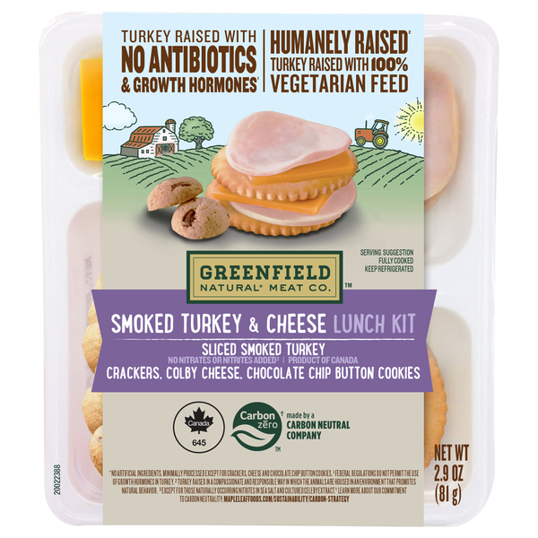 Greenfield Natural Meat Co. Lunch Kit Smoked Turkey & Cheese