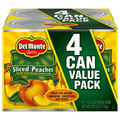 Del Monte Sliced Peaches in Heavy Syrup Value Pack - 4 ct