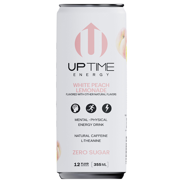 Uptime Sugar Free White Peach Lemonade Energy Drink