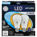 GE LED Soft White Light Bulbs Dimmable 60w Replacement