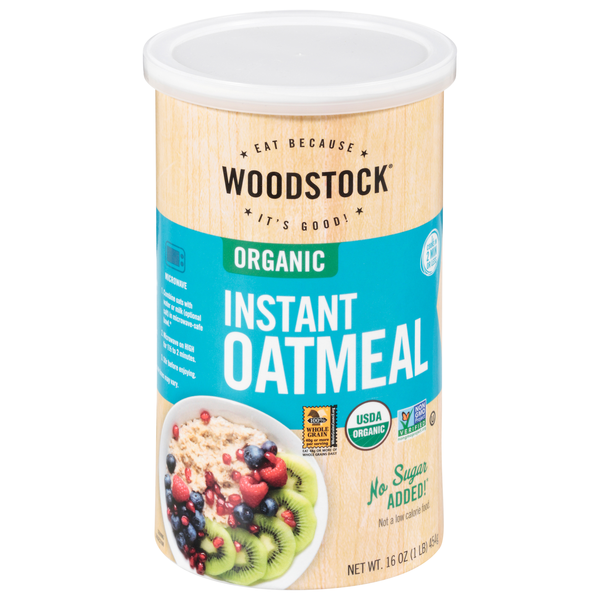 Woodstock Organic No Sugar Added Instant Oatmeal