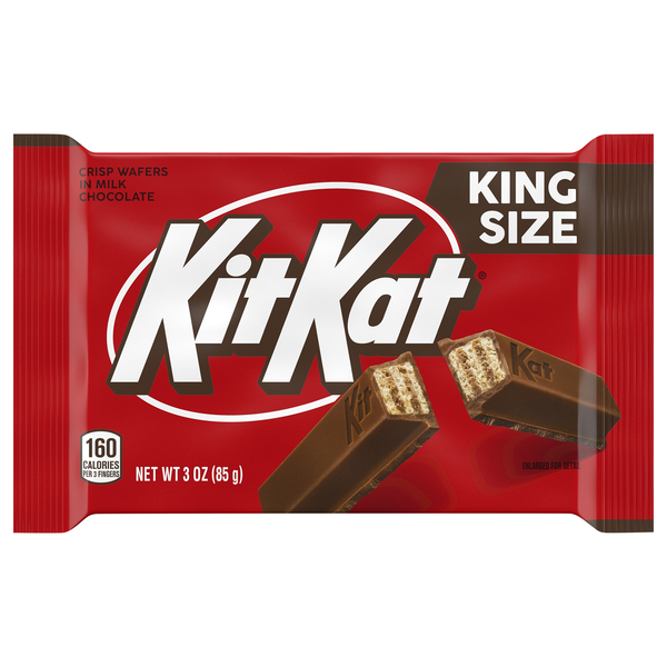 KIT KAT Milk Chocolate Crisp Wafers Candy Bar King Size