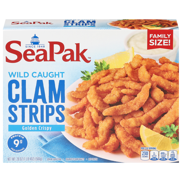 SeaPak Clam Strip Oven Crispy Family Size Frozen