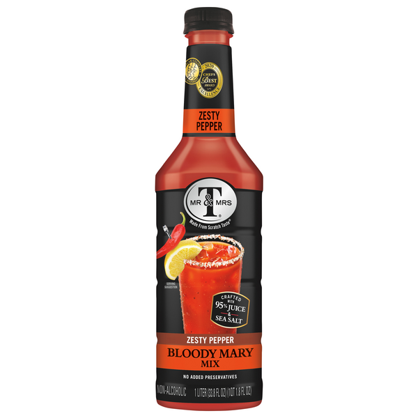 Save on Mr & Mrs T Bloody Mary Mix Zesty Pepper NonAlcoholic Order