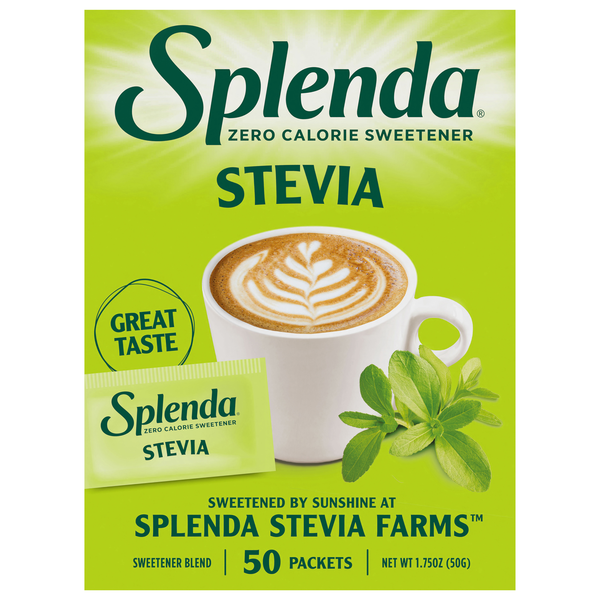 Splenda Stevia Zero Calorie Sweetener Packets