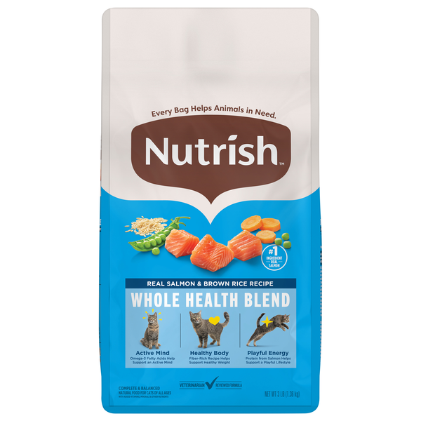 Rachael Ray Nutrish Natural Salmon & Brown Rice All Ages Dry Cat Food