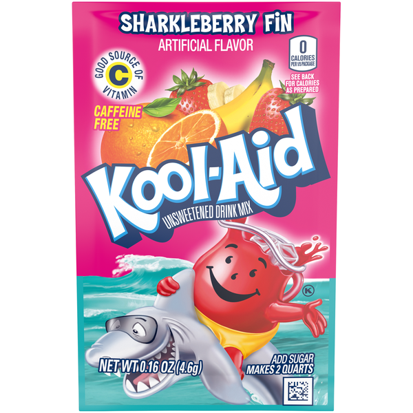 Kool-Aid Unsweetened Drink Mix Sharkleberry Fin Caffeine Free