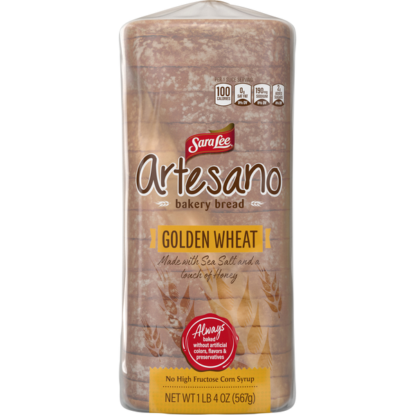 Sara Lee Artesano Golden Wheat Bread Sliced