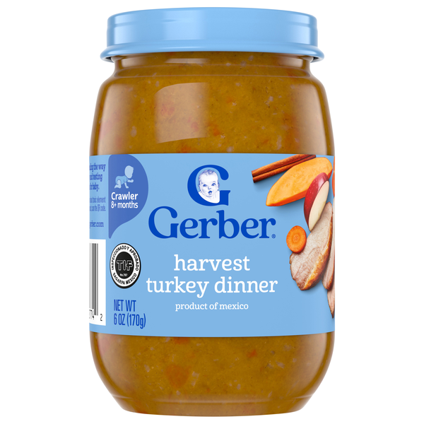 Gerber 3rd Baby Food Harvest Turkey Dinner