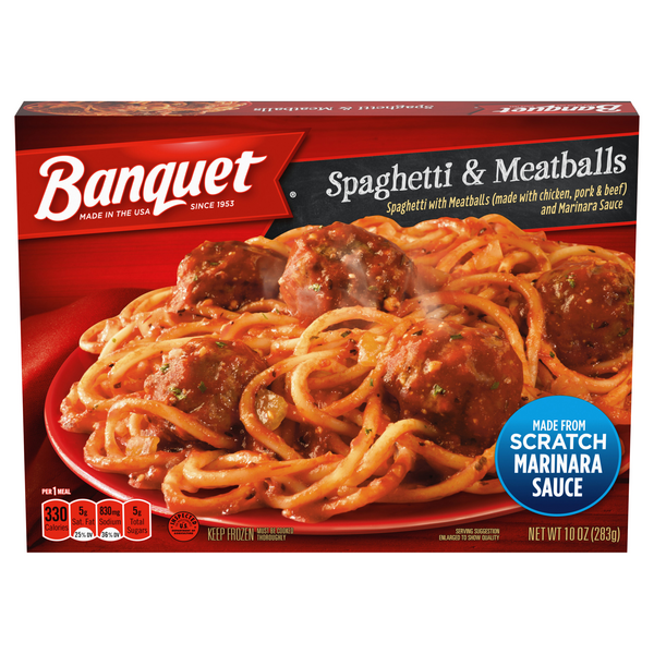 Save on Banquet Spaghetti & Meatballs Order Online Delivery Stop & Shop