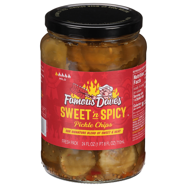 Famous Dave's Mild Sweet 'n Spicy Pickle Chips