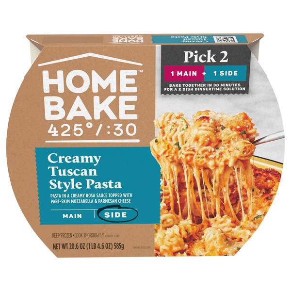 Homebake Creamy Tomato Tuscan Style Pasta Frozen Meal