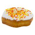 Giant Bakery White Iced Donut with Sprinkles (Single)