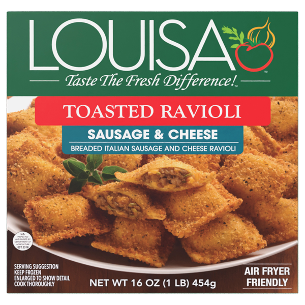Louisa Sausage & Cheese Toasted Ravioli Frozen