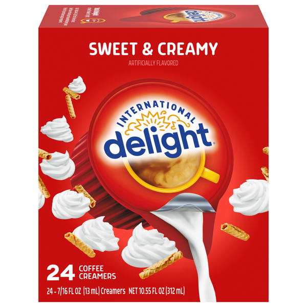 International Delight Sweet & Creamy Flavored Coffee Creamer - 24 ct