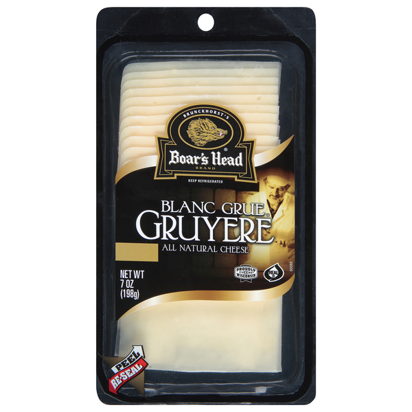 Boar's Head Blanc Grue Gruyere Cheese Slices