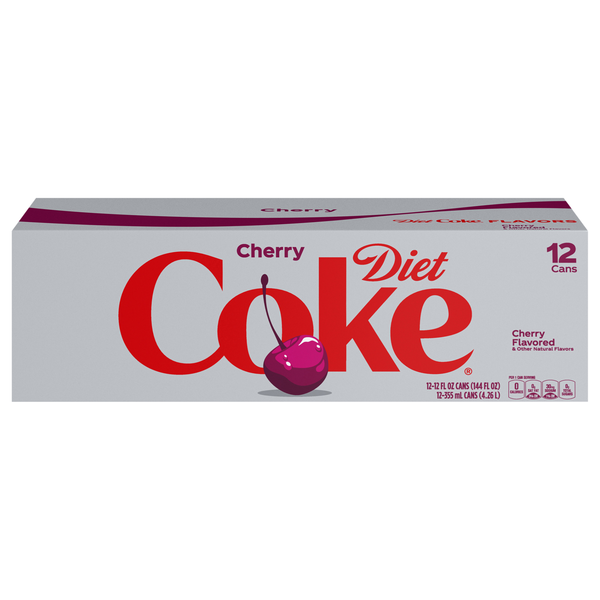 Diet Coke Cherry Soda - 12 pk