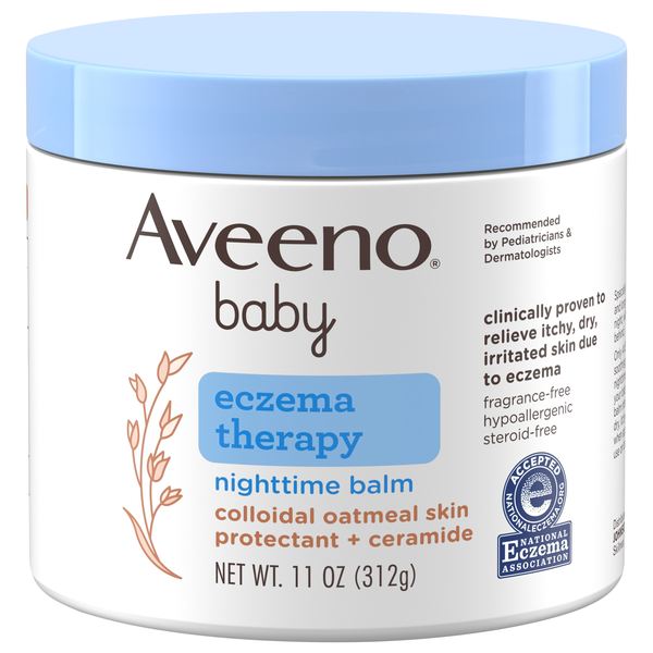 Aveeno Baby Eczema Therapy Fragrance Free Nighttime Balm