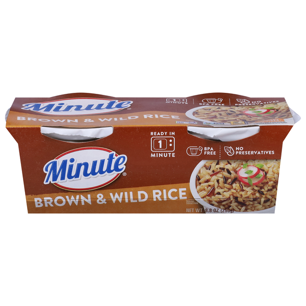 Save on Minute 60 Second Brown & Wild Rice Cups 2 ct Order Online