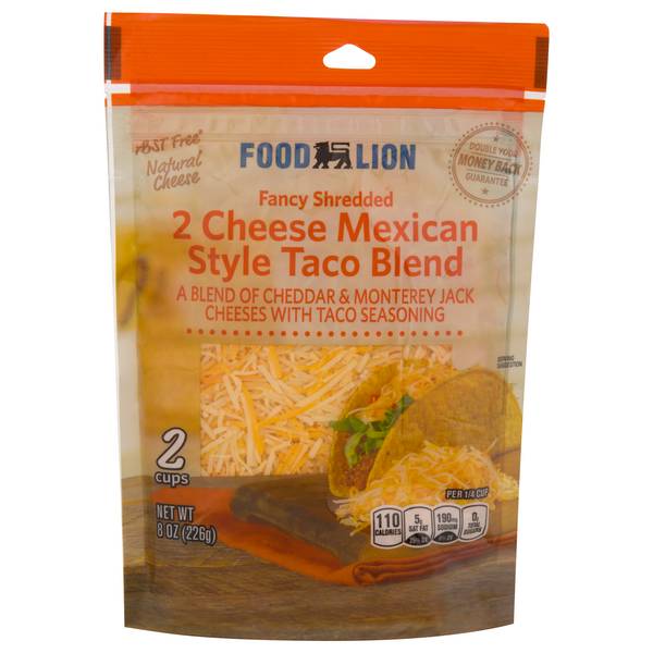 Save on Food Lion 2 Cheese Mexican Style Taco Blend Fancy Shredded