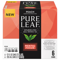Pure Leaf Peach Sparkling Tea - 6 pk