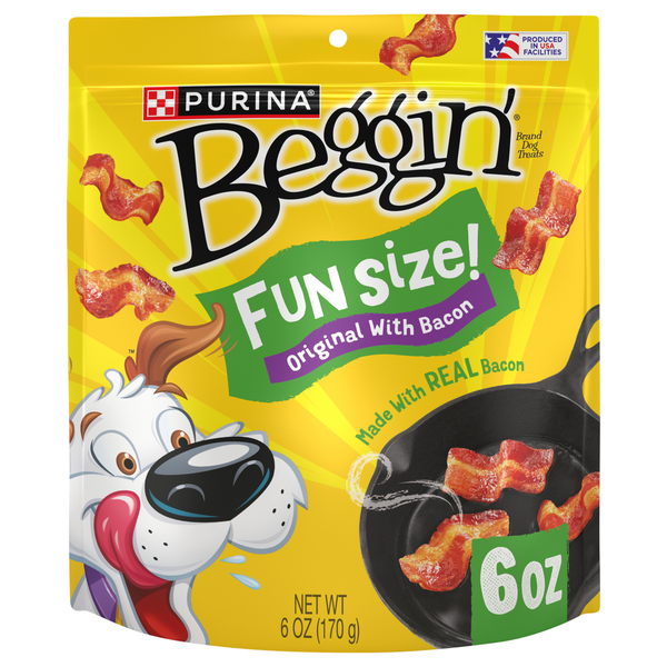 Purina Beggin' Strips Fun Size Original with Bacon Flavor Dog Treats