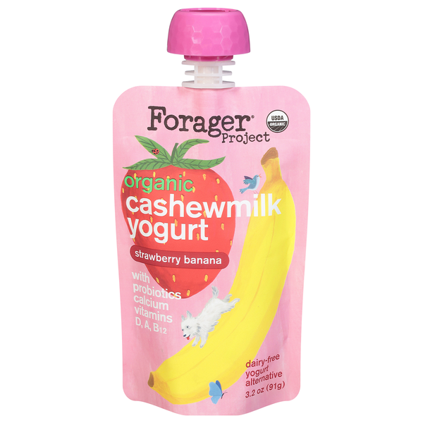 Forager Project Kids Organic Dairy-Free Straw Banana Cashewmilk Yogurt