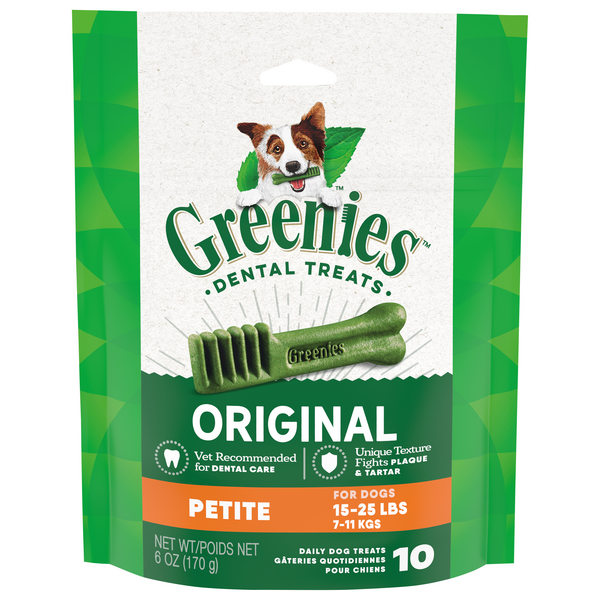Save on GREENIES Original Petite Adult Dental Dog Treats 10 ct Order