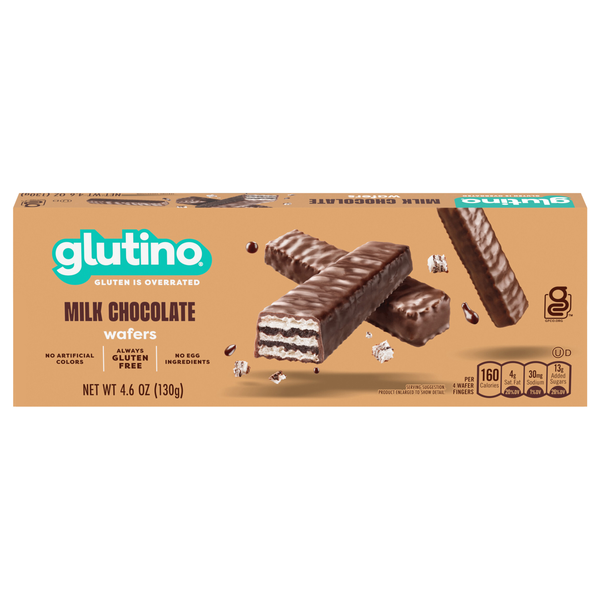 Glutino Gluten Free Milk Chocolate Wafer Cookies