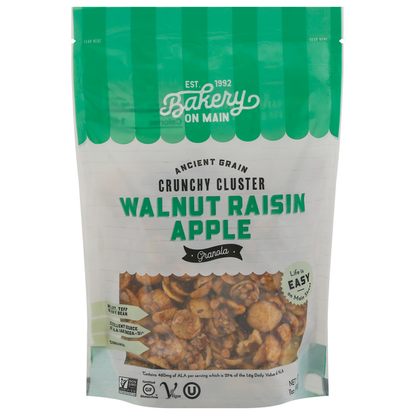 Save on Bakery On Main Crunchy Cluster Granola Walnut Raisin Apple